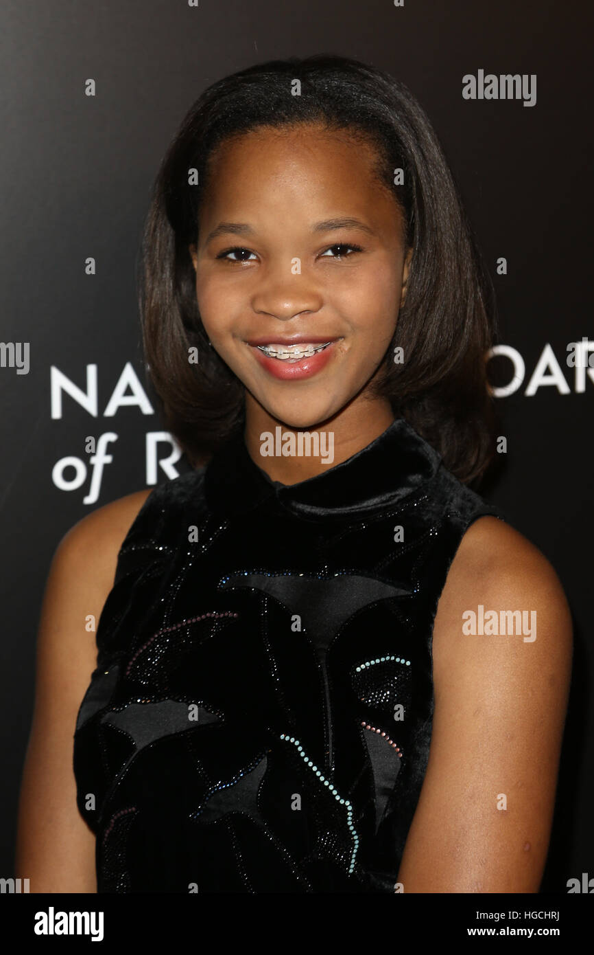NEW YORK-JAN 4: Actress Quvenzhane Wallis attends the National Board of
