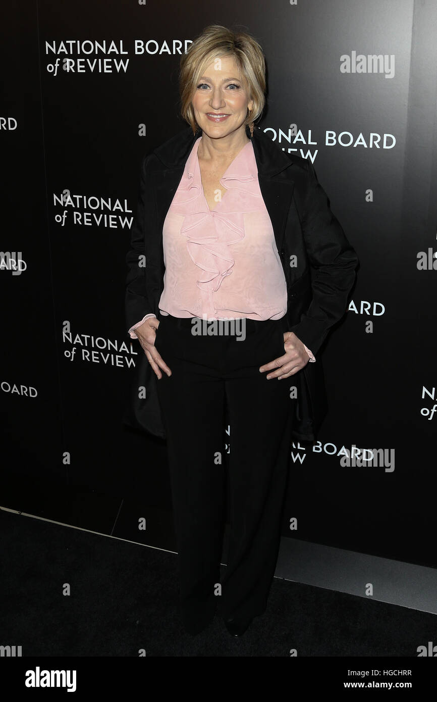NEW YORK-JAN 4: Actress Edie Falco attends the National Board of Review Gala at Cipriani Wall Street in New York on January 4, 2017. Stock Photo
