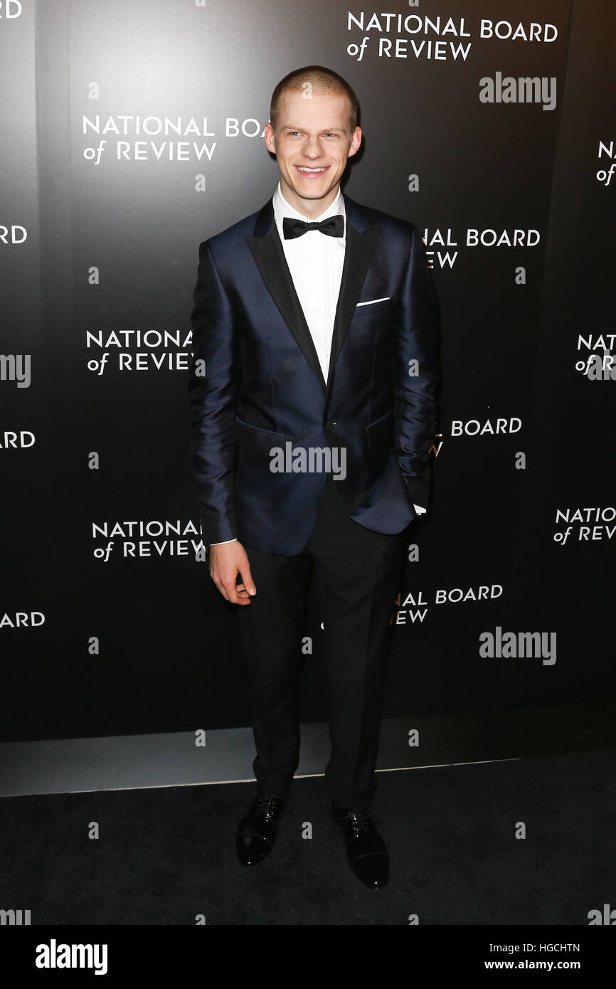 NEW YORK-JAN 4: Actor Lucas Hedges attends the National Board of Review Gala at Cipriani Wall Street in New York on January 4, 2017. Stock Photo
