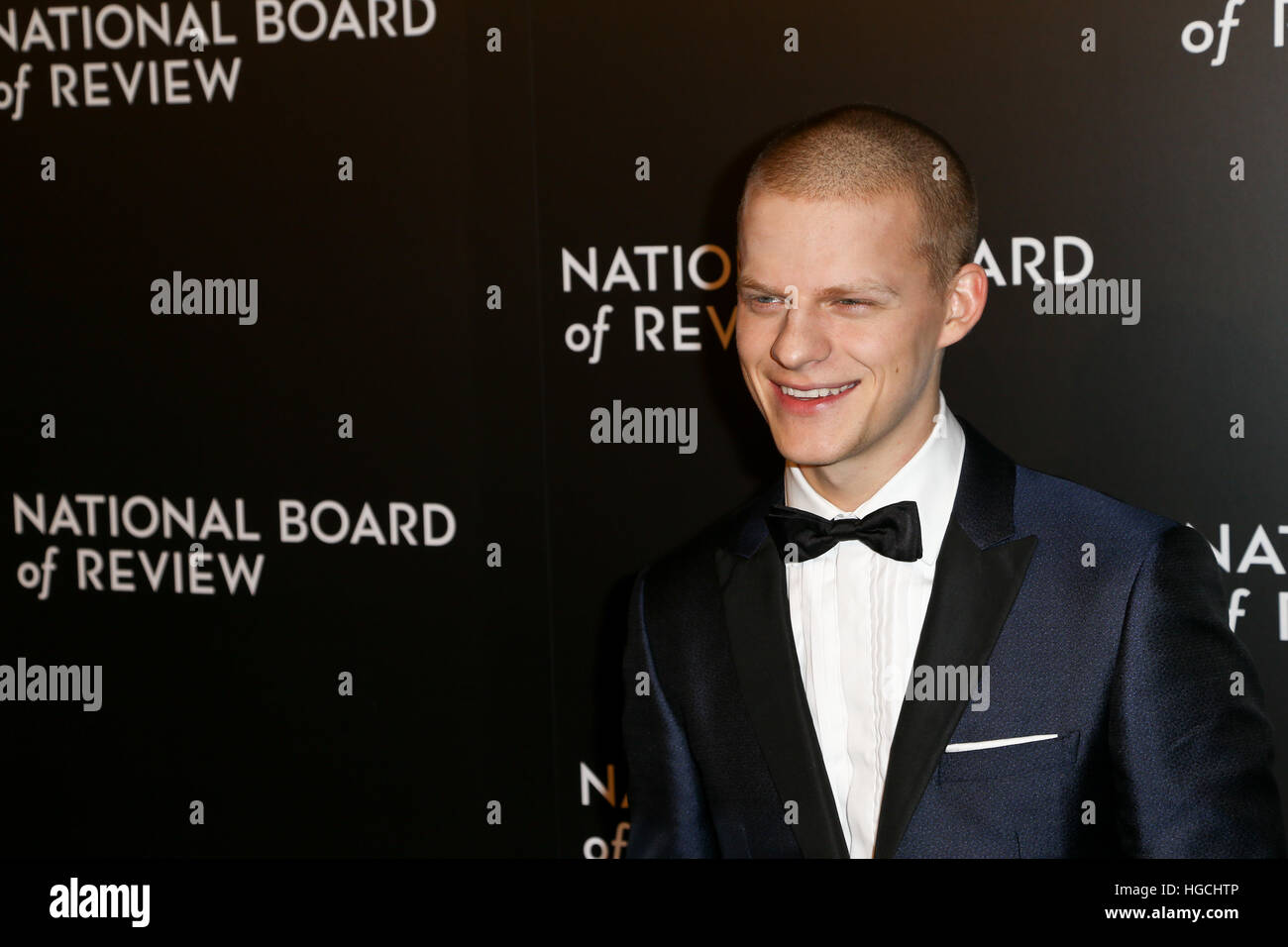 NEW YORK-JAN 4: Actor Lucas Hedges attends the National Board of Review Gala at Cipriani Wall Street in New York on January 4, 2017. Stock Photo