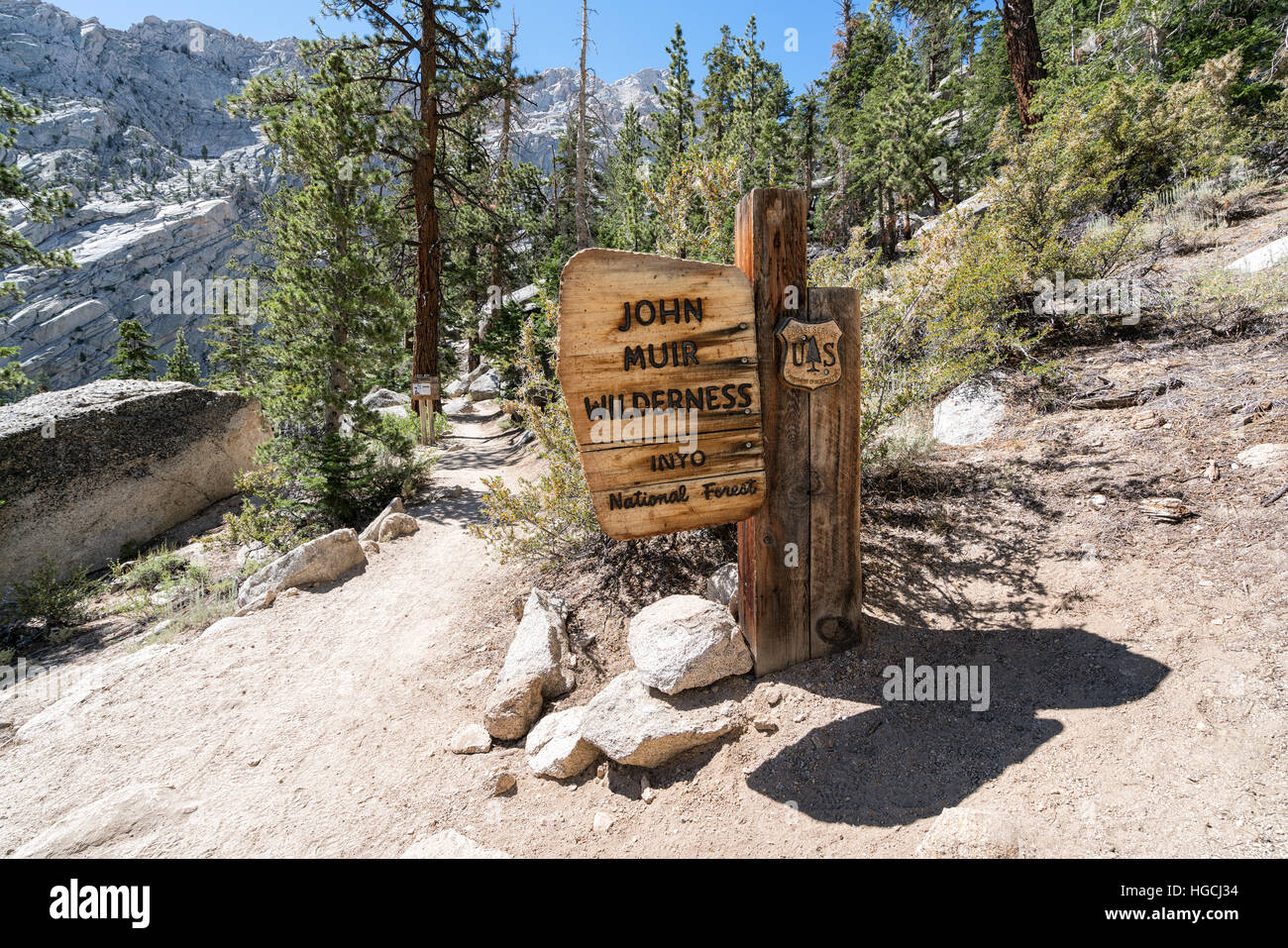 Hiking in Inyo National Forest, California, United States of America, North America Stock Photo