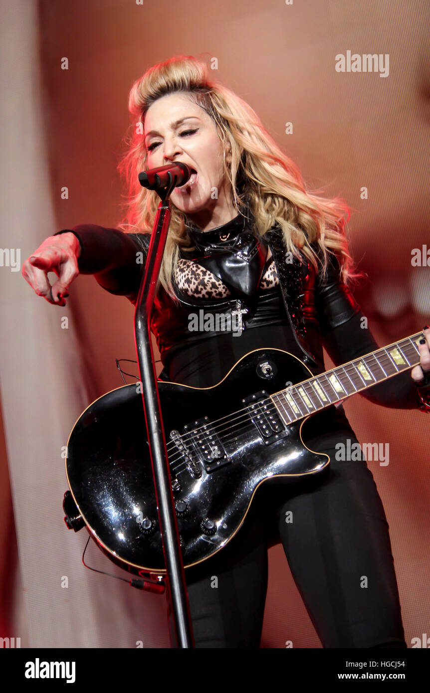 Madonna performs Stock Photo