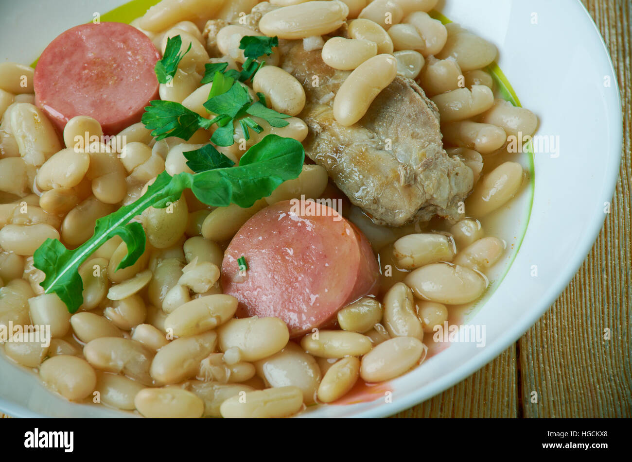 Cassoulet pur porc /Traditional French cuisine Stock Photo