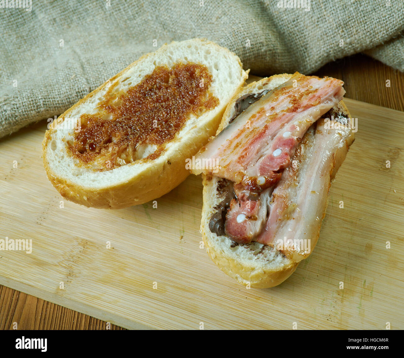 Fools Gold Loaf - americanactual sandwich was a loaf of bread Stock Photo