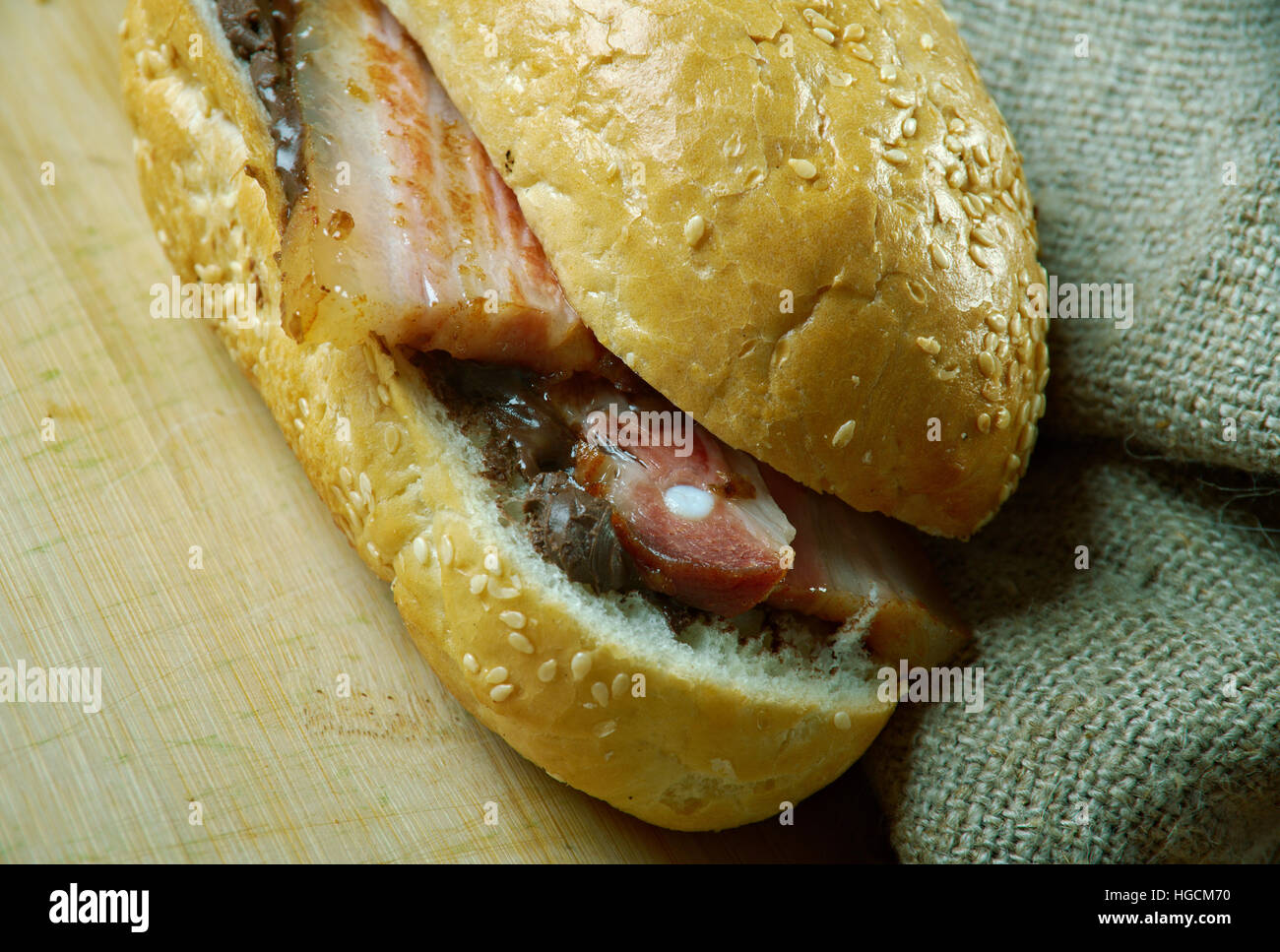 Fools Gold Loaf - americanactual sandwich was a loaf of bread Stock Photo