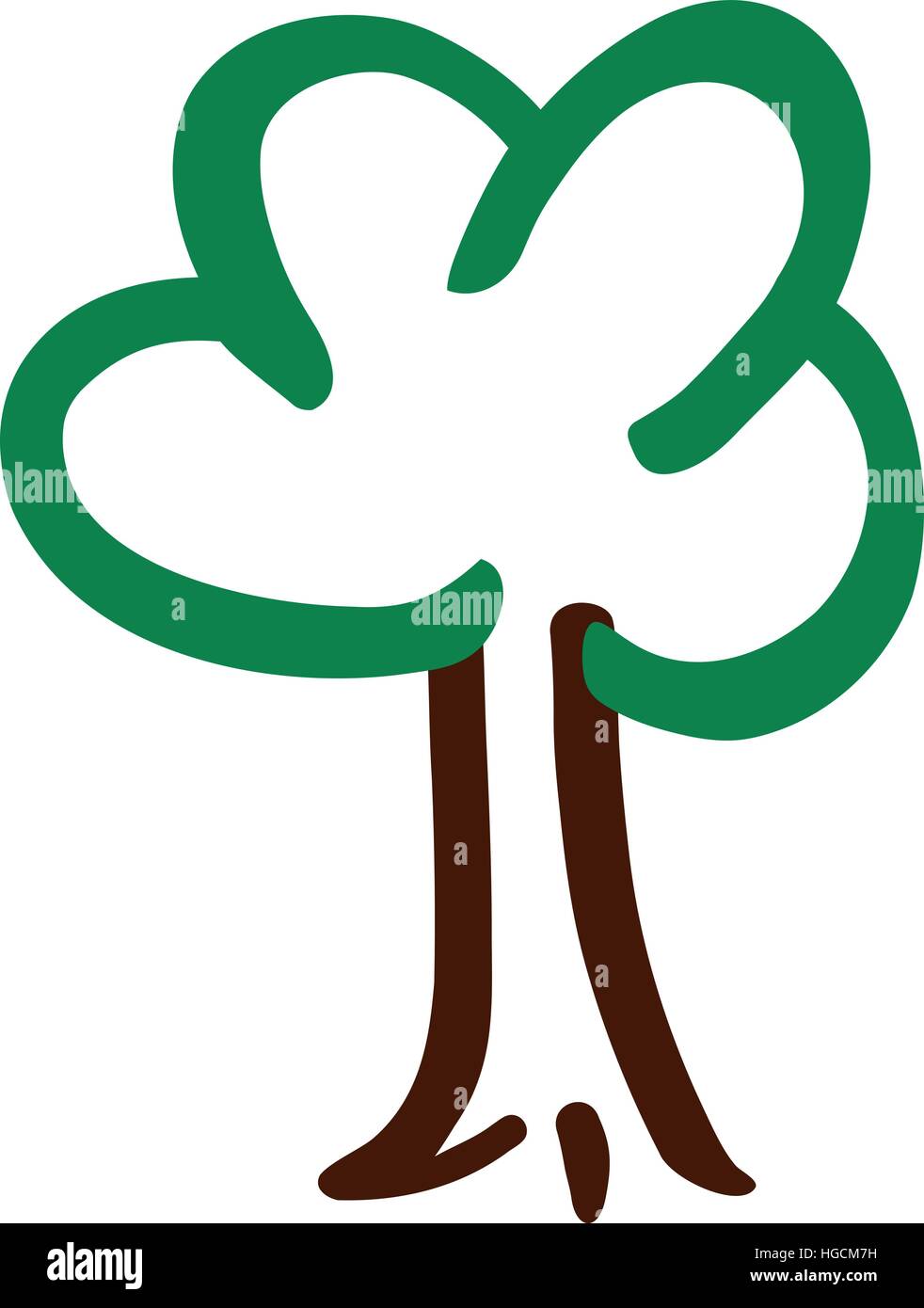 Broadleaf Tree Vector Vectors High Resolution Stock Photography and ...