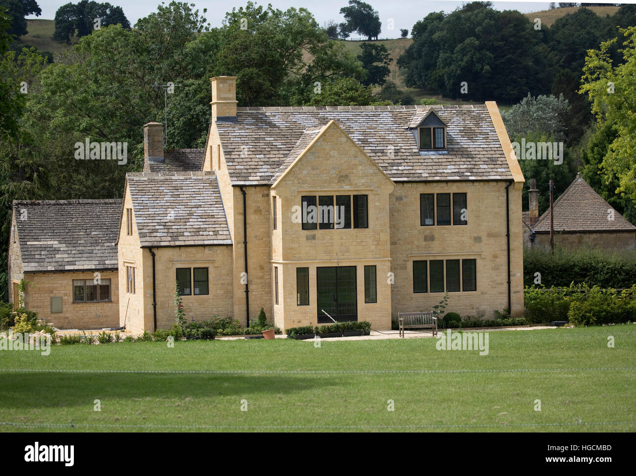 Newly built traditional cotswold stone house Broadway UK 