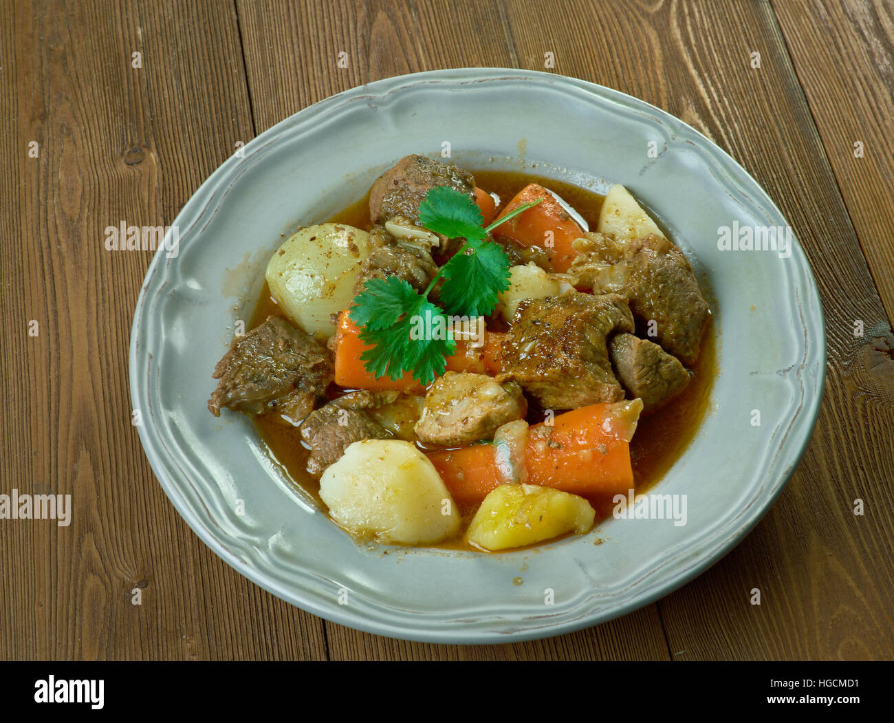 Boeuf a la mode -  French version of what is known in the United States as pot roast,braised beef dish, Stock Photo