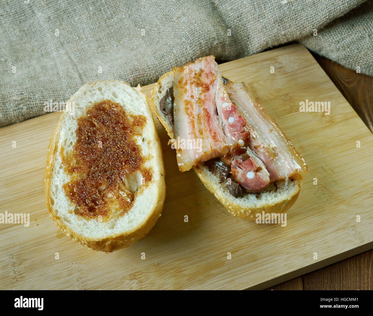 Fools Gold Loaf - americanactual sandwich was a loaf of bread Stock Photo