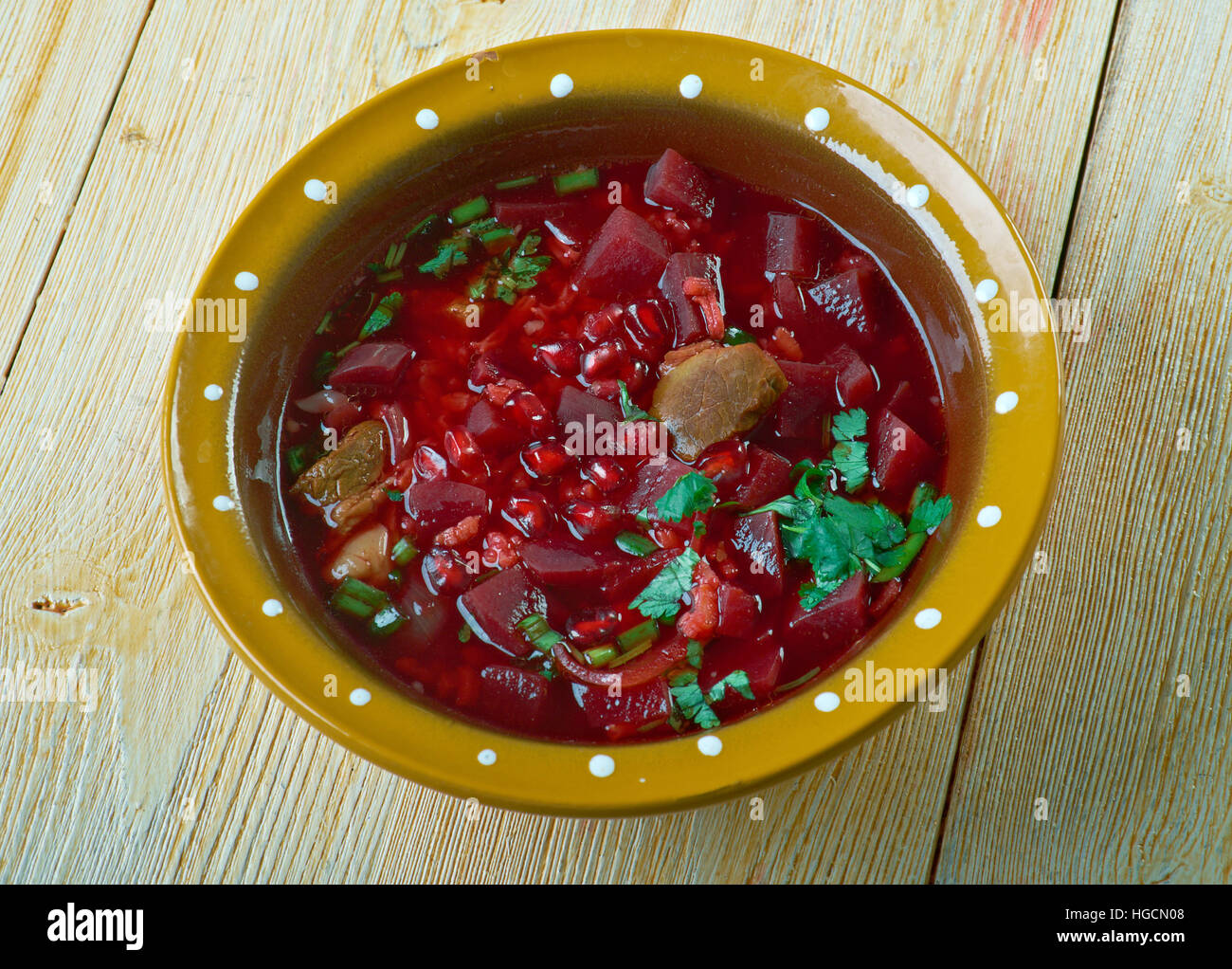 Shorbat Rumman Iraqi Pomegranate Stew Stock Photo