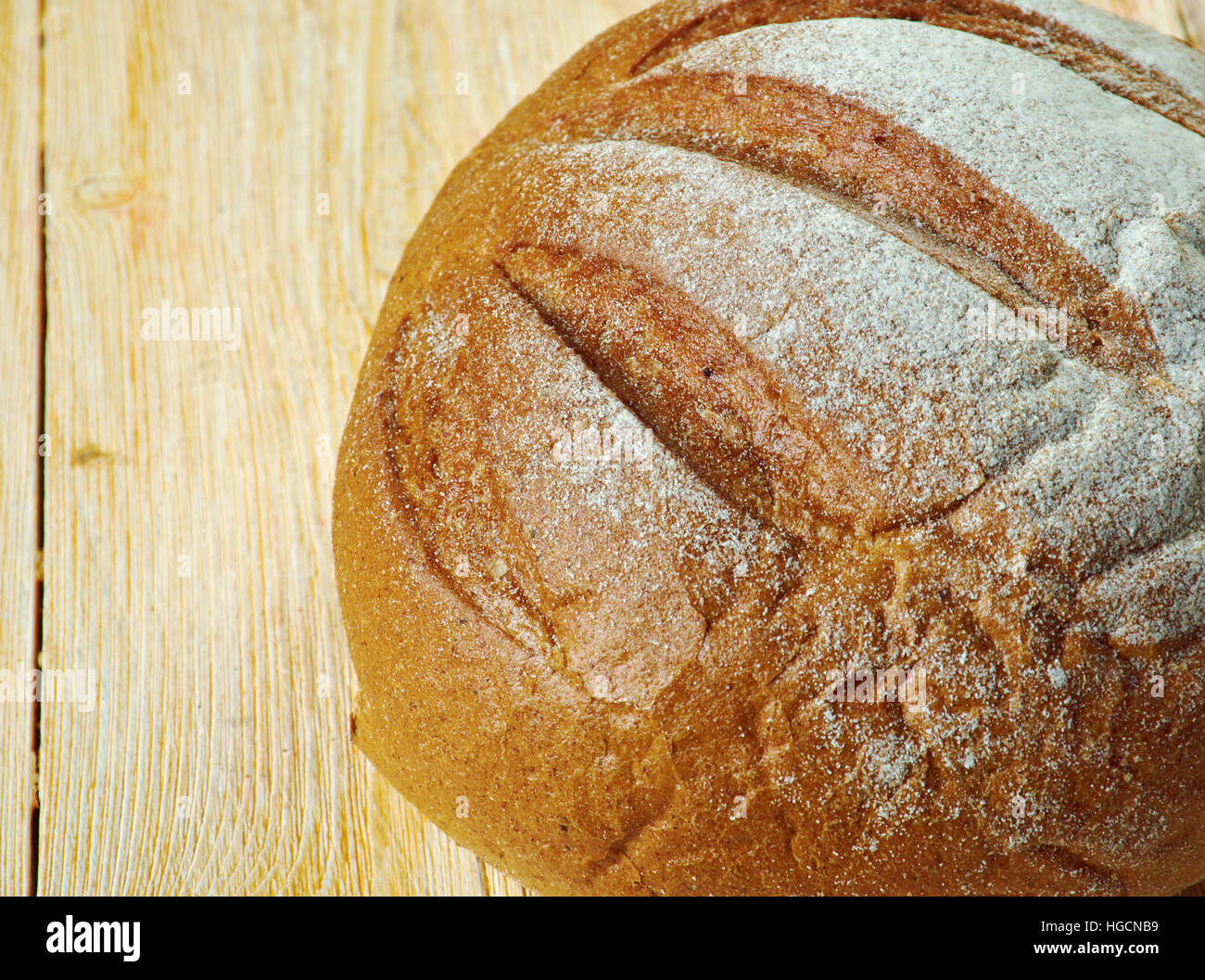 Rewena bread traditional Maori sourdough potato bread.Polynesian