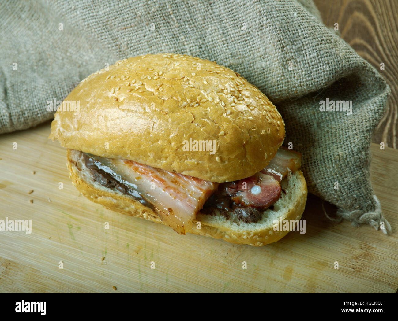 Fools Gold Loaf - americanactual sandwich was a loaf of bread Stock Photo