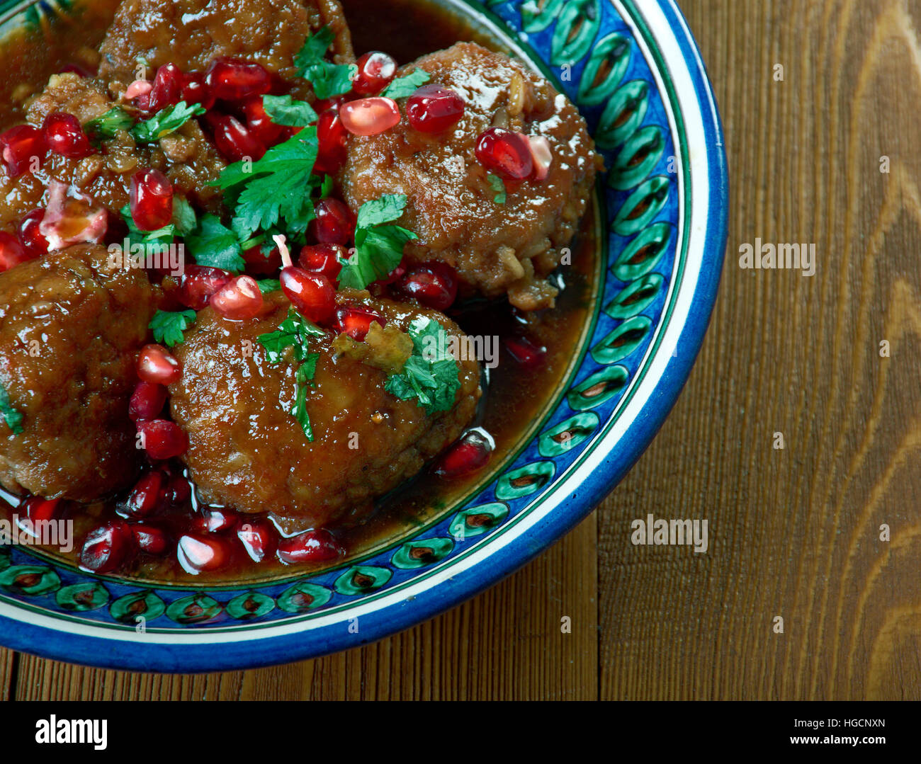 Kebab karaz Sour Cherry Kabab .Arabic special kind of kebab, which is