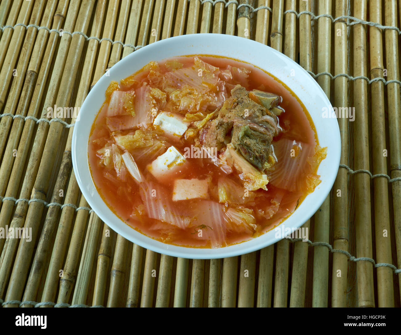 Kimchi soup Korean Soybean Sprout Soup with Kimchi Stock Photo Alamy