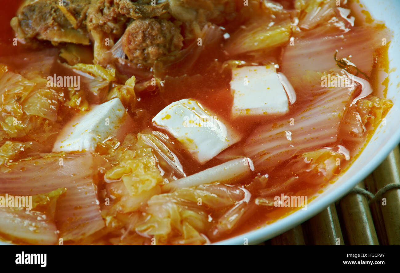 Kimchi soup - Korean Soybean Sprout Soup with Kimchi Stock Photo - Alamy