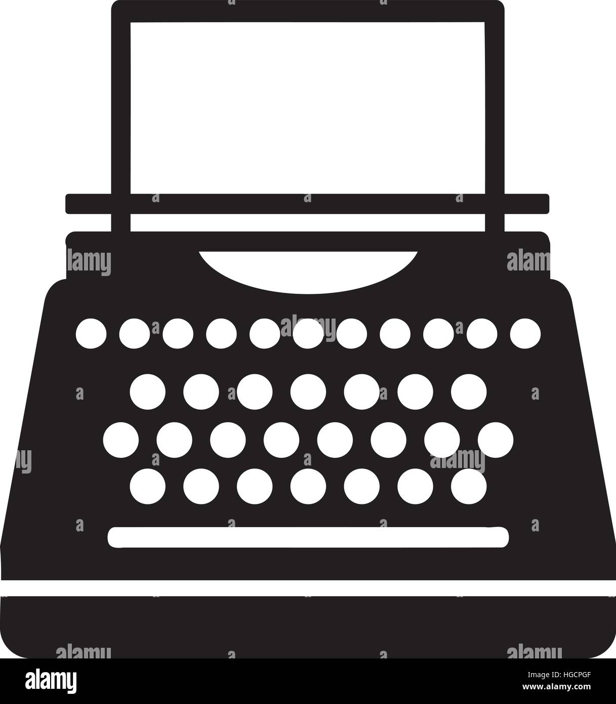 Typewriter icon Stock Vector