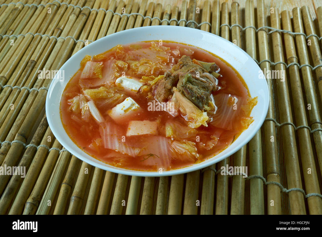 Kimchi soup Korean Soybean Sprout Soup with Kimchi Stock Photo Alamy