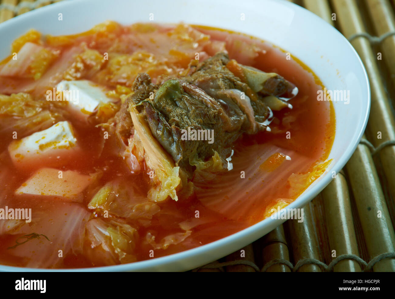 Kimchi soup Korean Soybean Sprout Soup with Kimchi Stock Photo Alamy