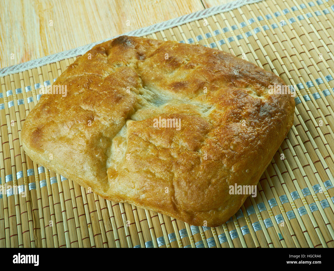 Barbari bread of Persian flatbread primarily made in Iran Stock Photo