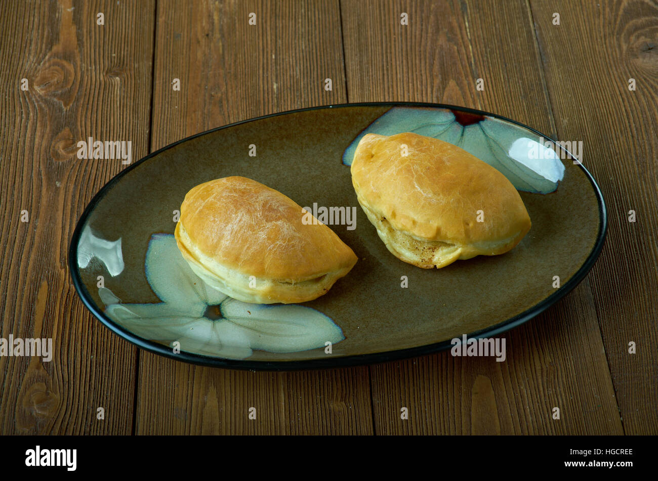 Panada stuffed bread or pastry baked or fried in many countries in Spain and Latin America Stock Photo