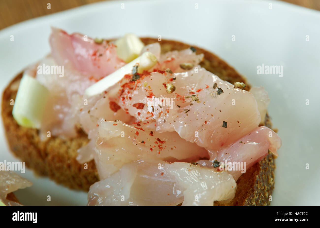graavisiika - Salted whitefish - Finnish version Stock Photo
