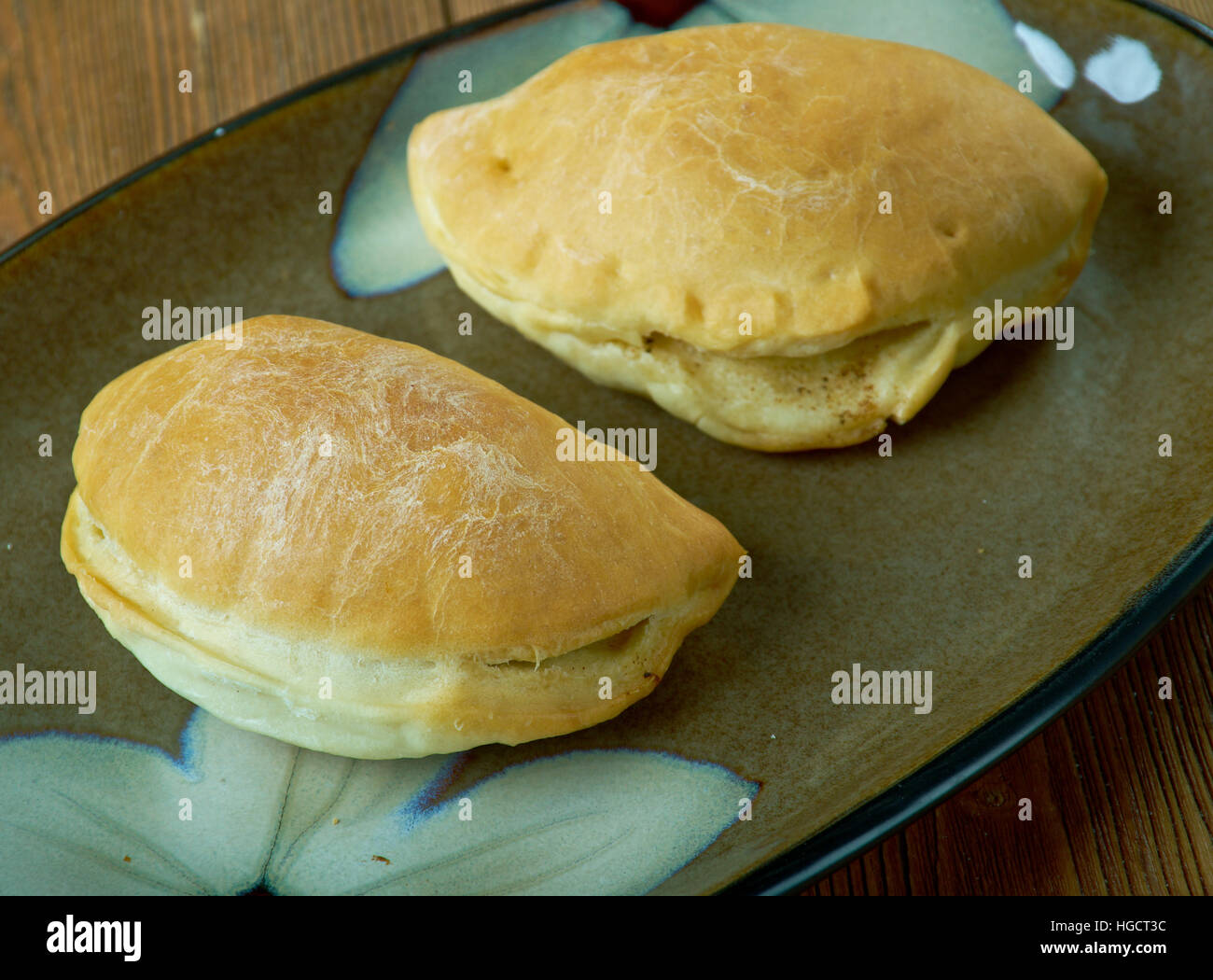 Panada stuffed bread or pastry baked or fried in many countries in Spain and Latin America Stock Photo