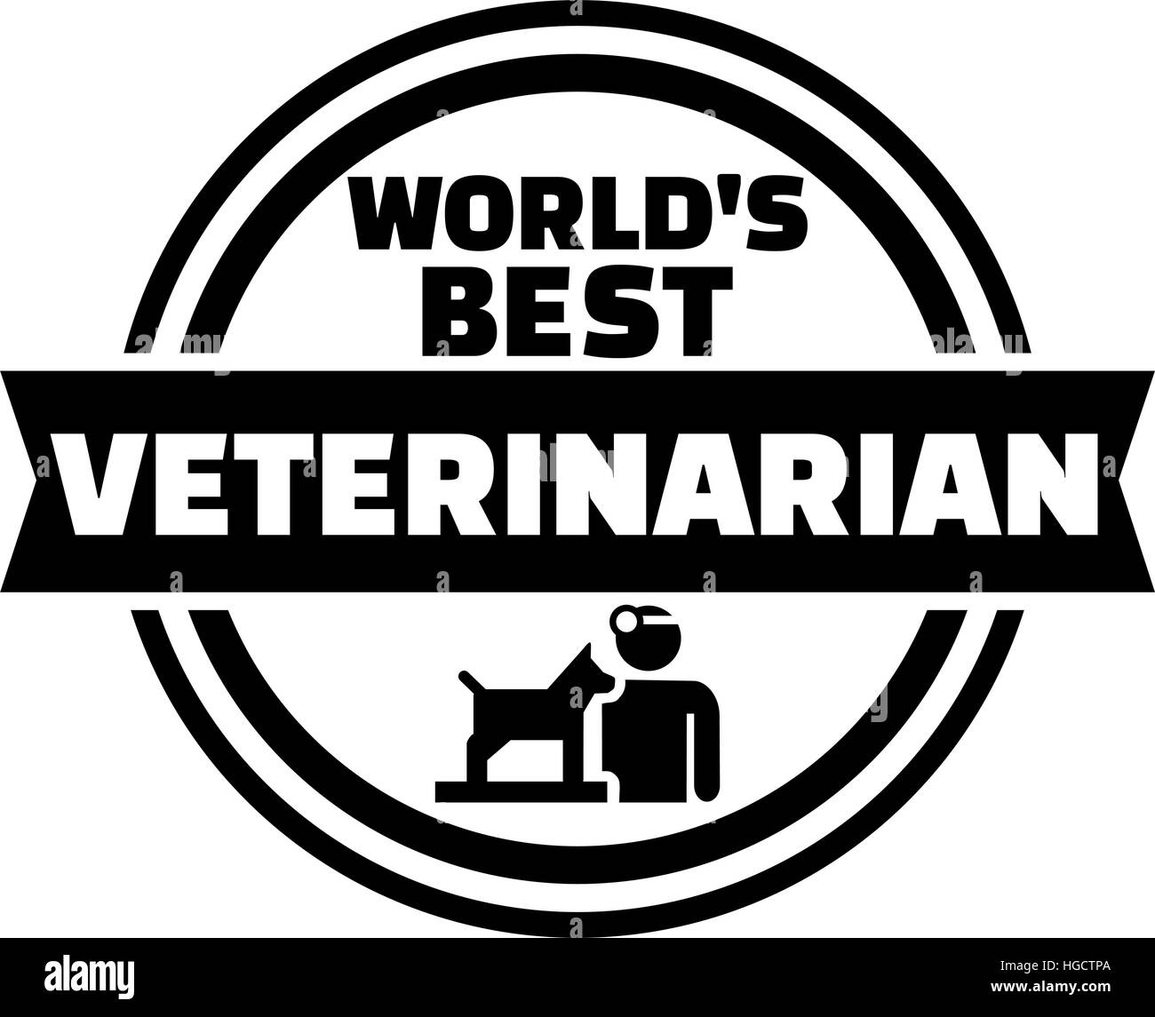 World s Best Veterinarian Button Stock Vector Image Art Alamy