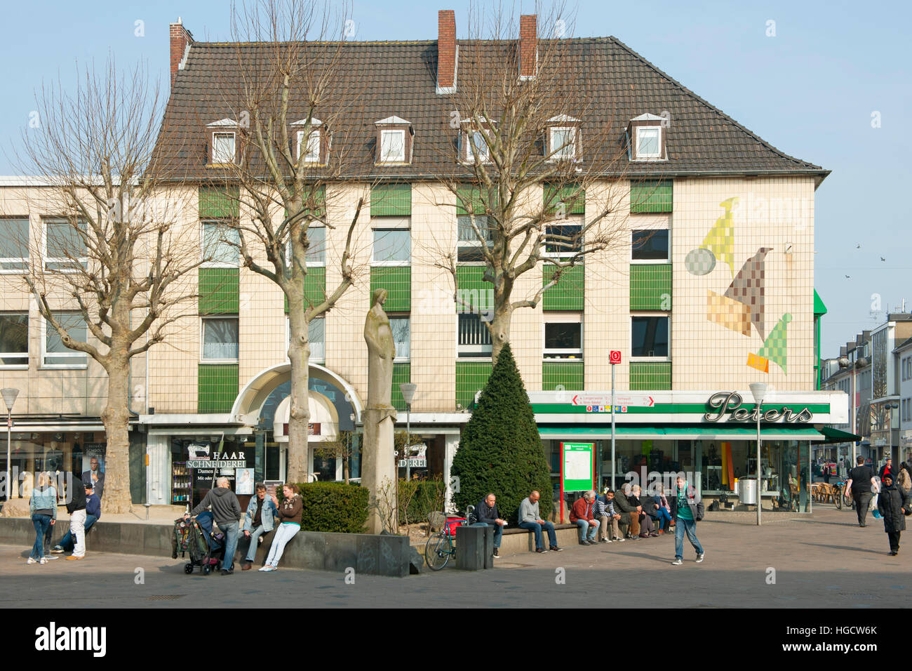 Deutschland, NRW, Düren, Markt, Fussgängerzone Stock Photo - Alamy