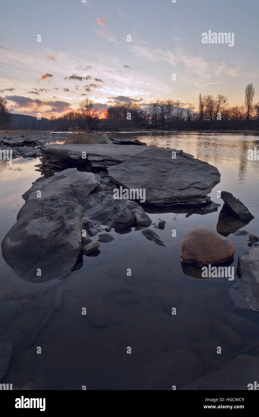 Huge river stones hi-res stock photography and images - Alamy