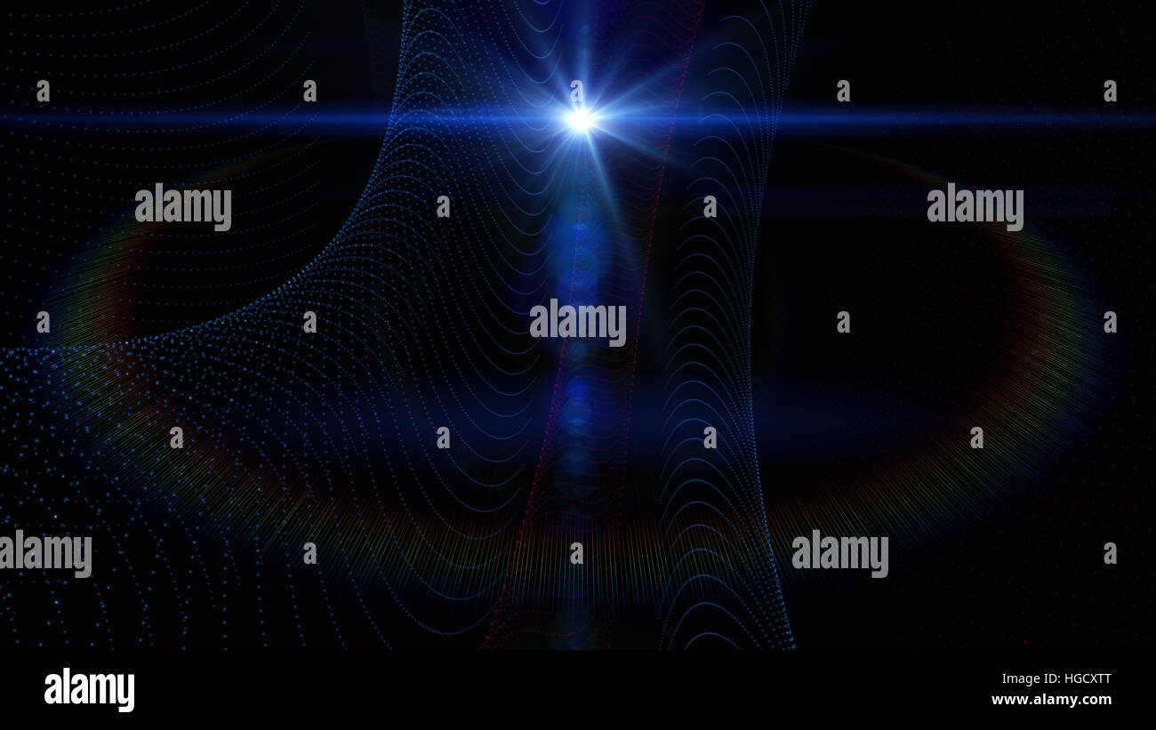 Futuristic glowing light flare background design illustration Stock ...