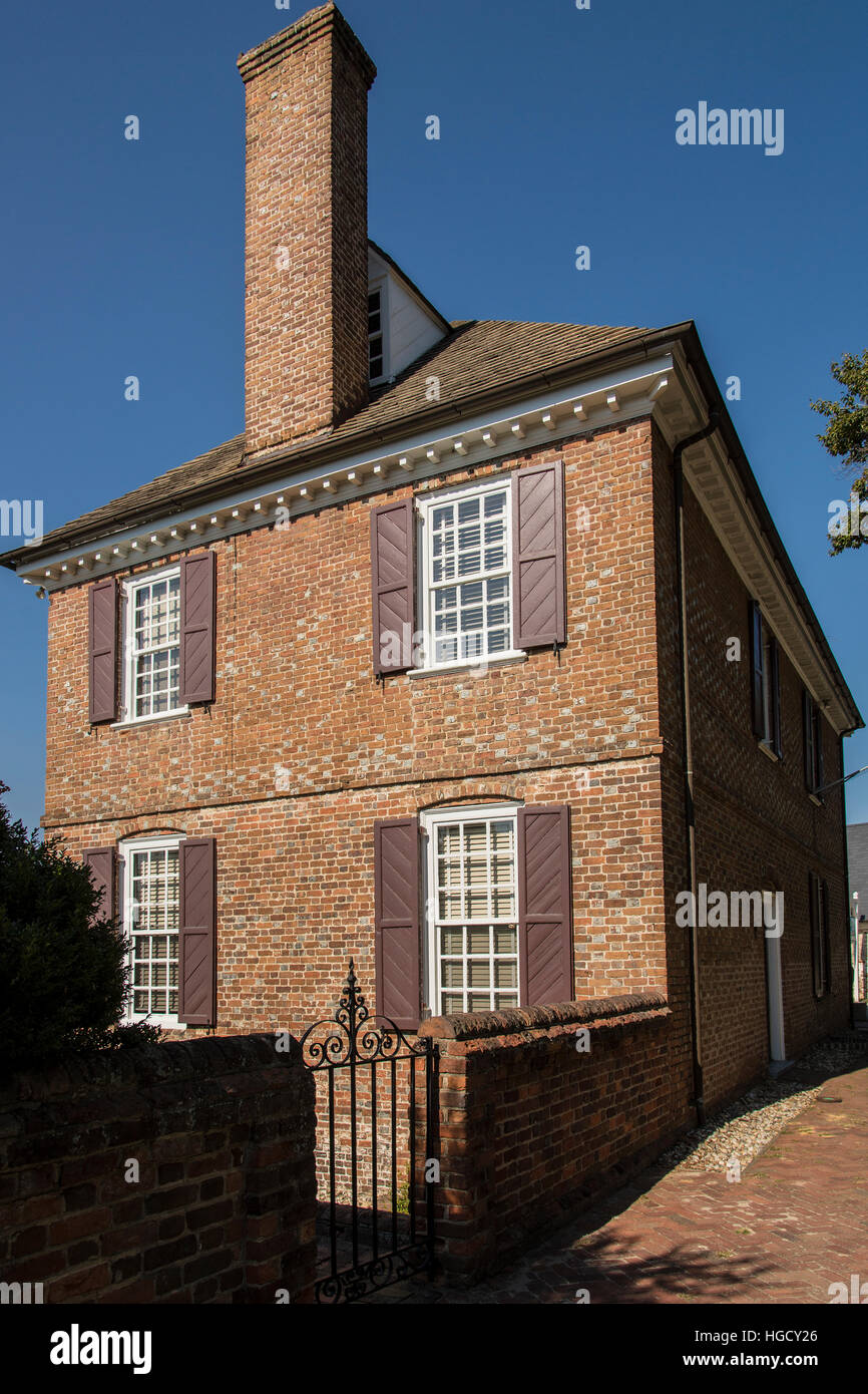 Wythe home in Colonial Williamsburg Stock Photo Alamy