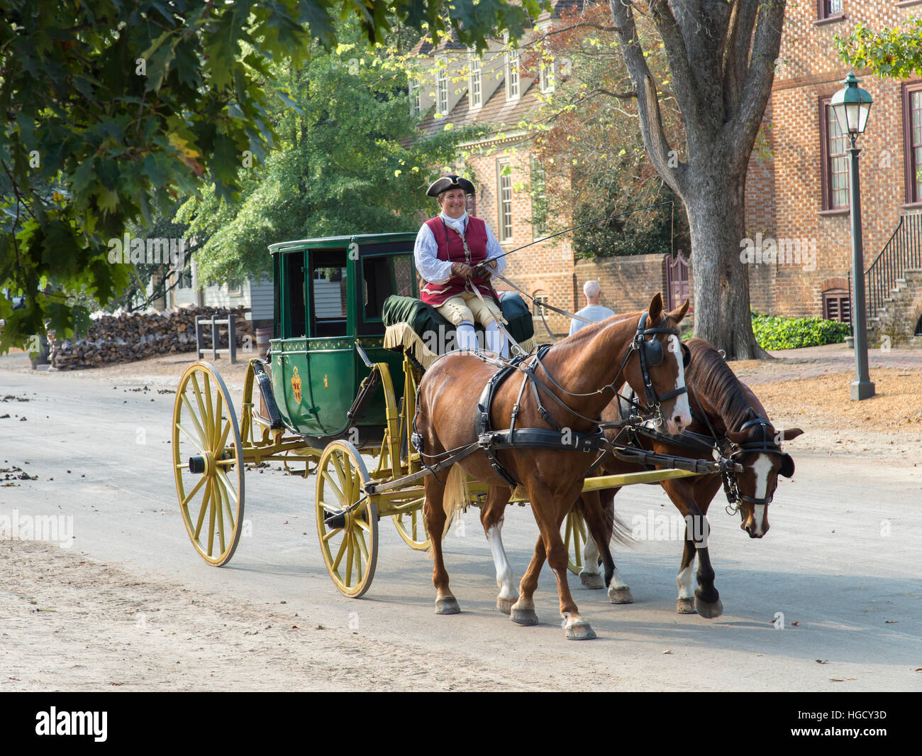 Colonial williamsburg horse drawn carriage hi-res stock photography and ...