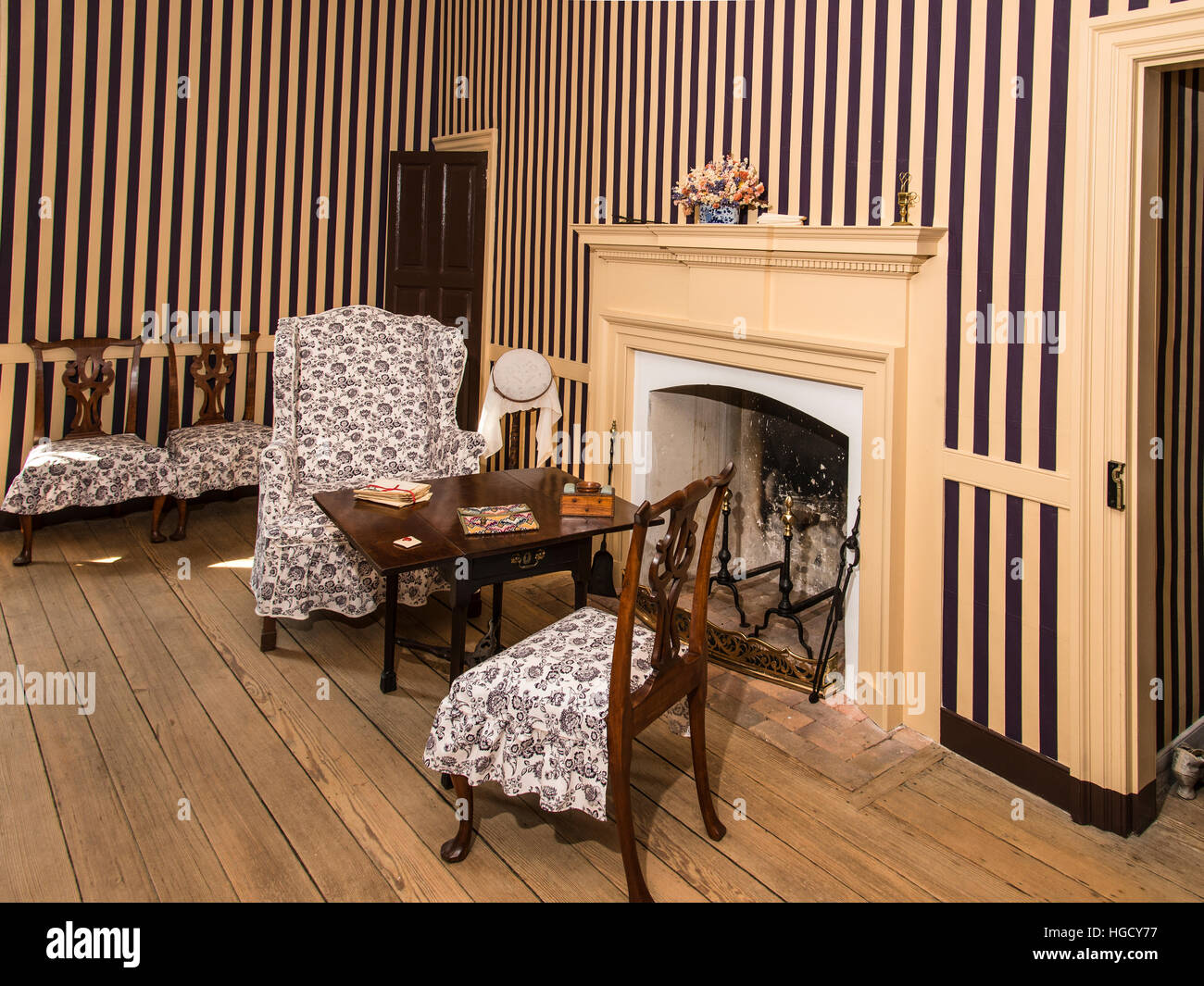 Wythe home in Colonial Williamsburg Stock Photo Alamy