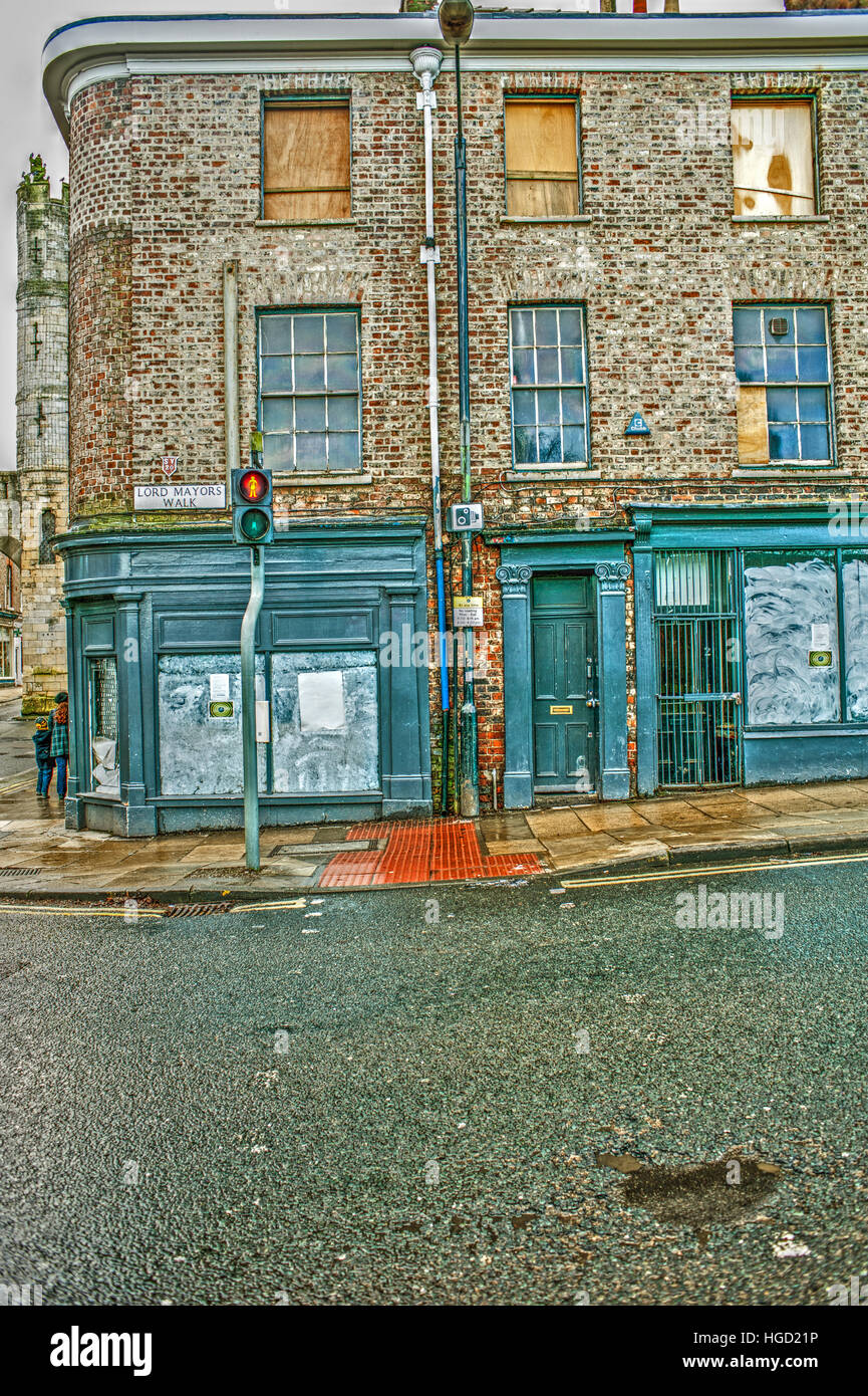 Ex music Store, Lord Mayors Walk, York Stock Photo