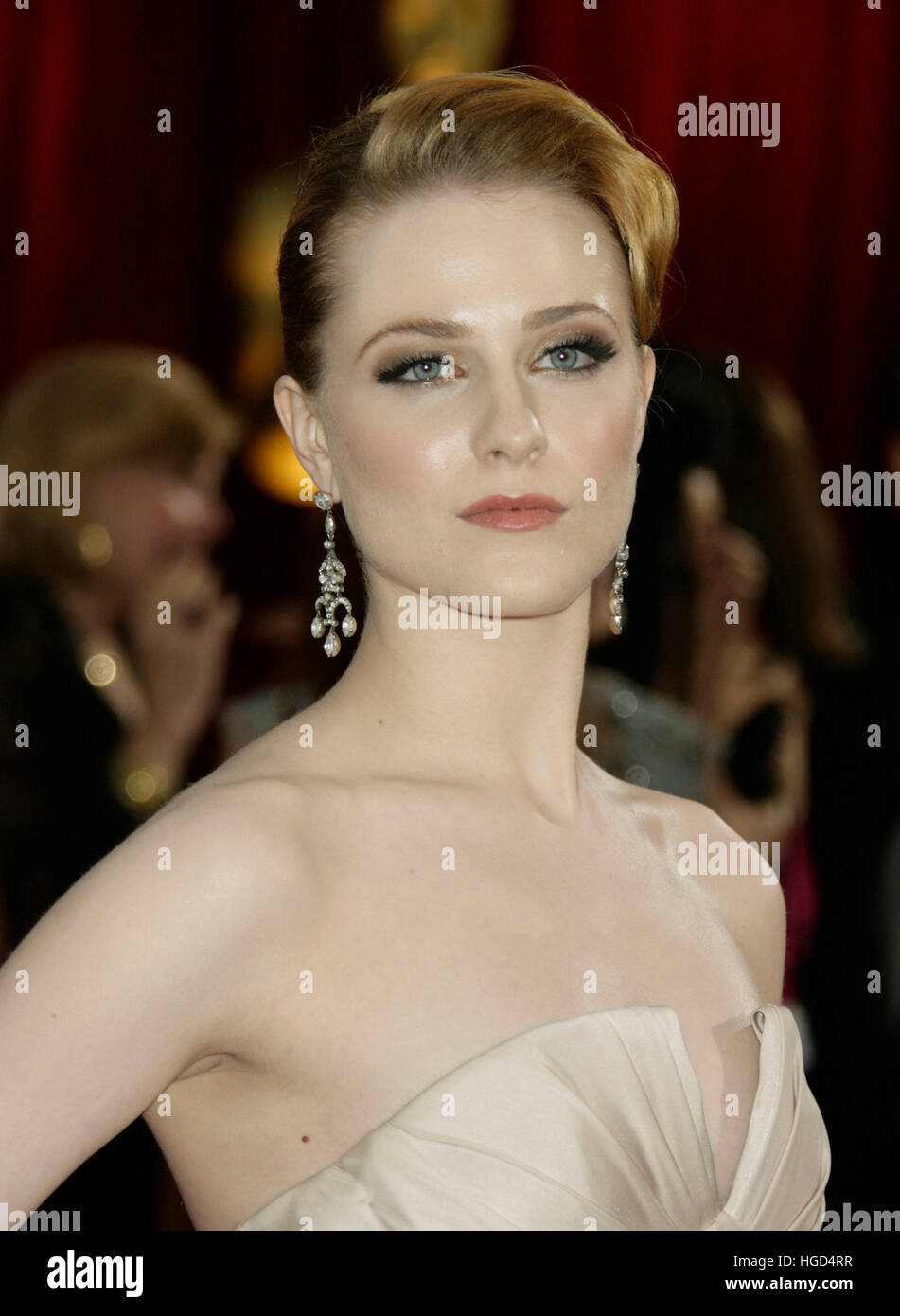 Evan Rachel Wood arrives at the 81st annual Academy Awards in Hollywood, February 22, 2009. Photo by Francis Specker Stock Photo