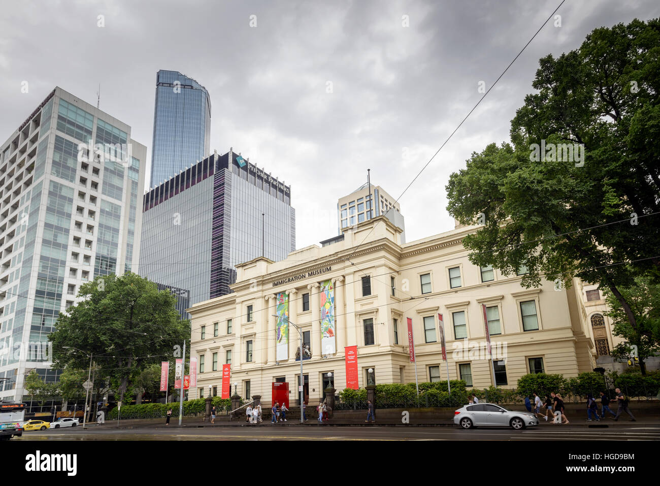 Melbourne, Australia - December 27, 2016: Melbourne Immigration Museum on Flinders Street. Stock Photo