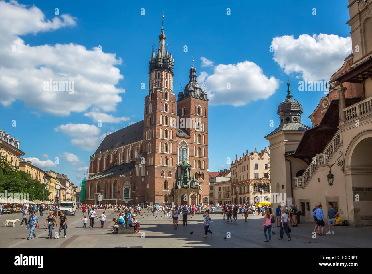 Market Square in Krakow Stock Photo