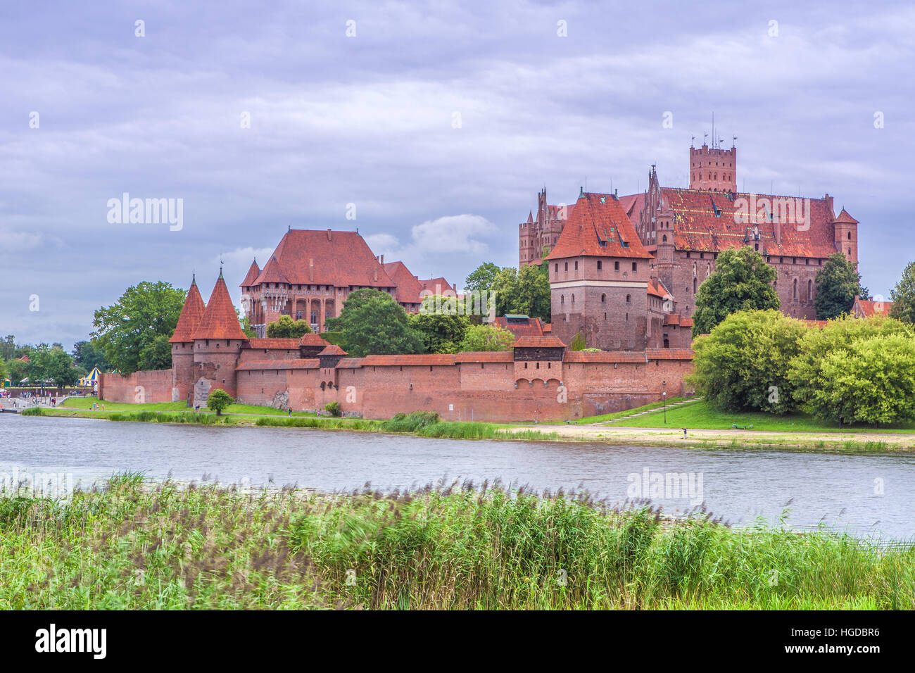 Malbork Castle in Marienburg Stock Photo