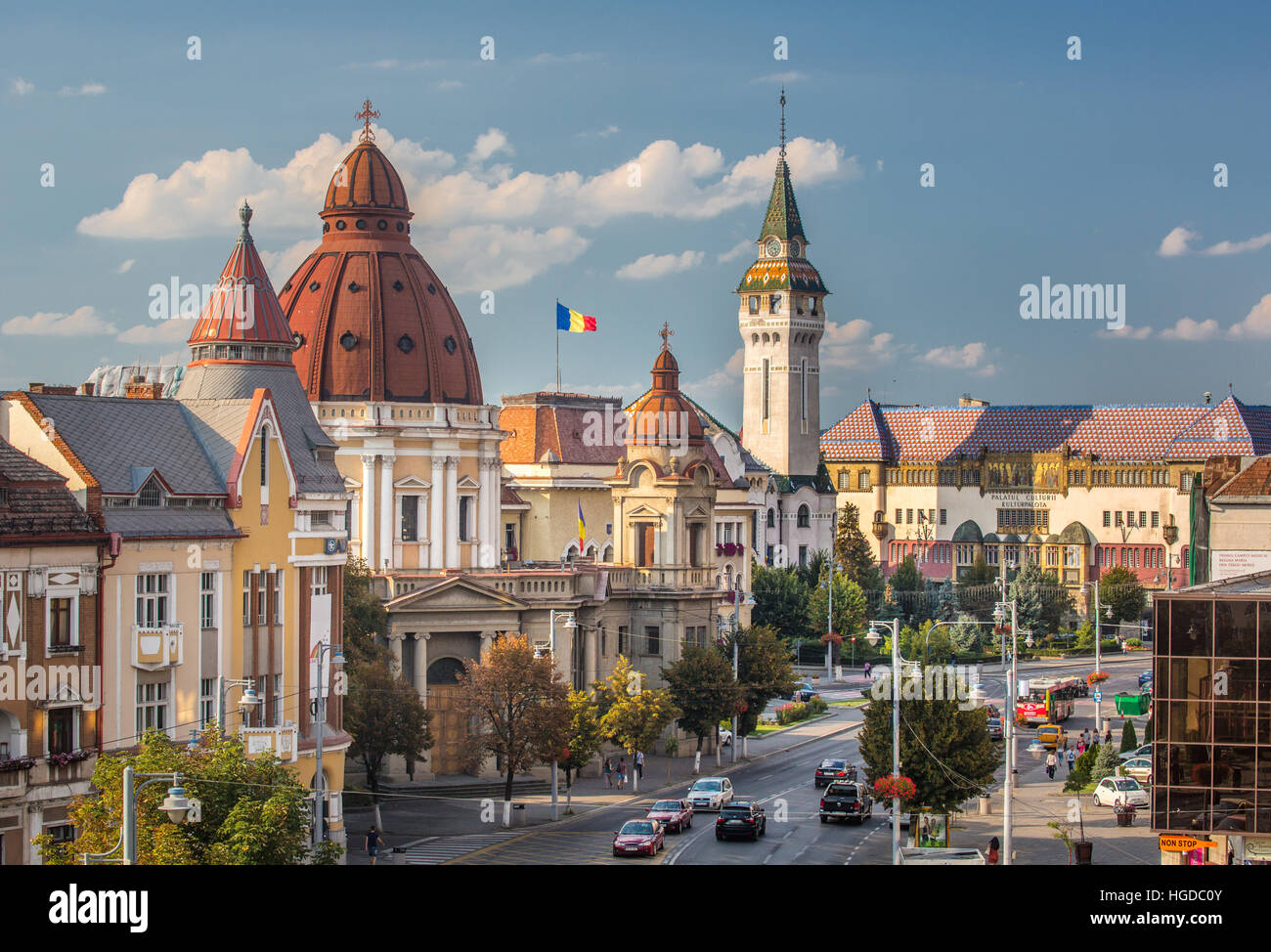 Romania, Targu Mures City, downtown skyline Stock Photo Alamy