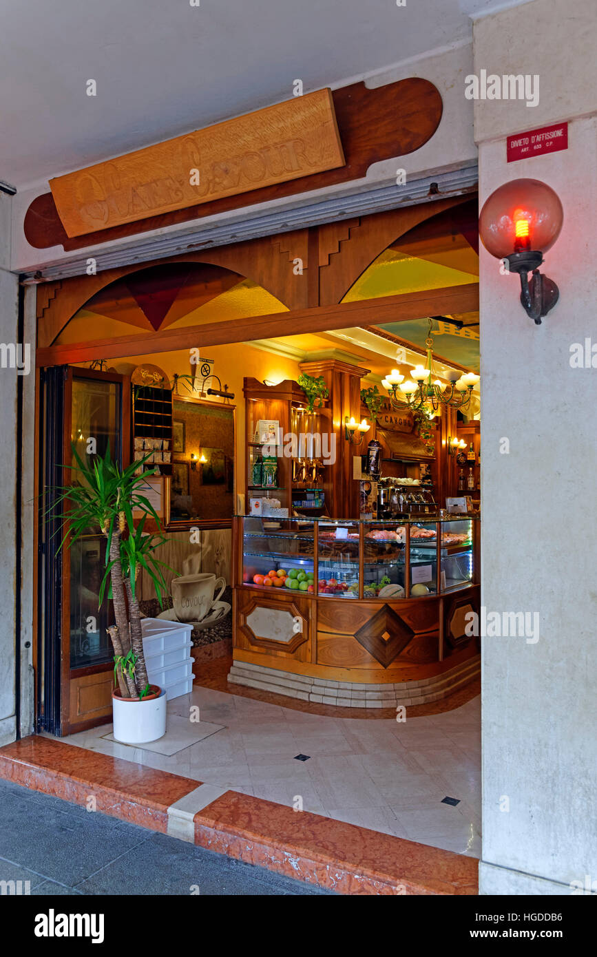 Chioggia, cafe Cavour Stock Photo