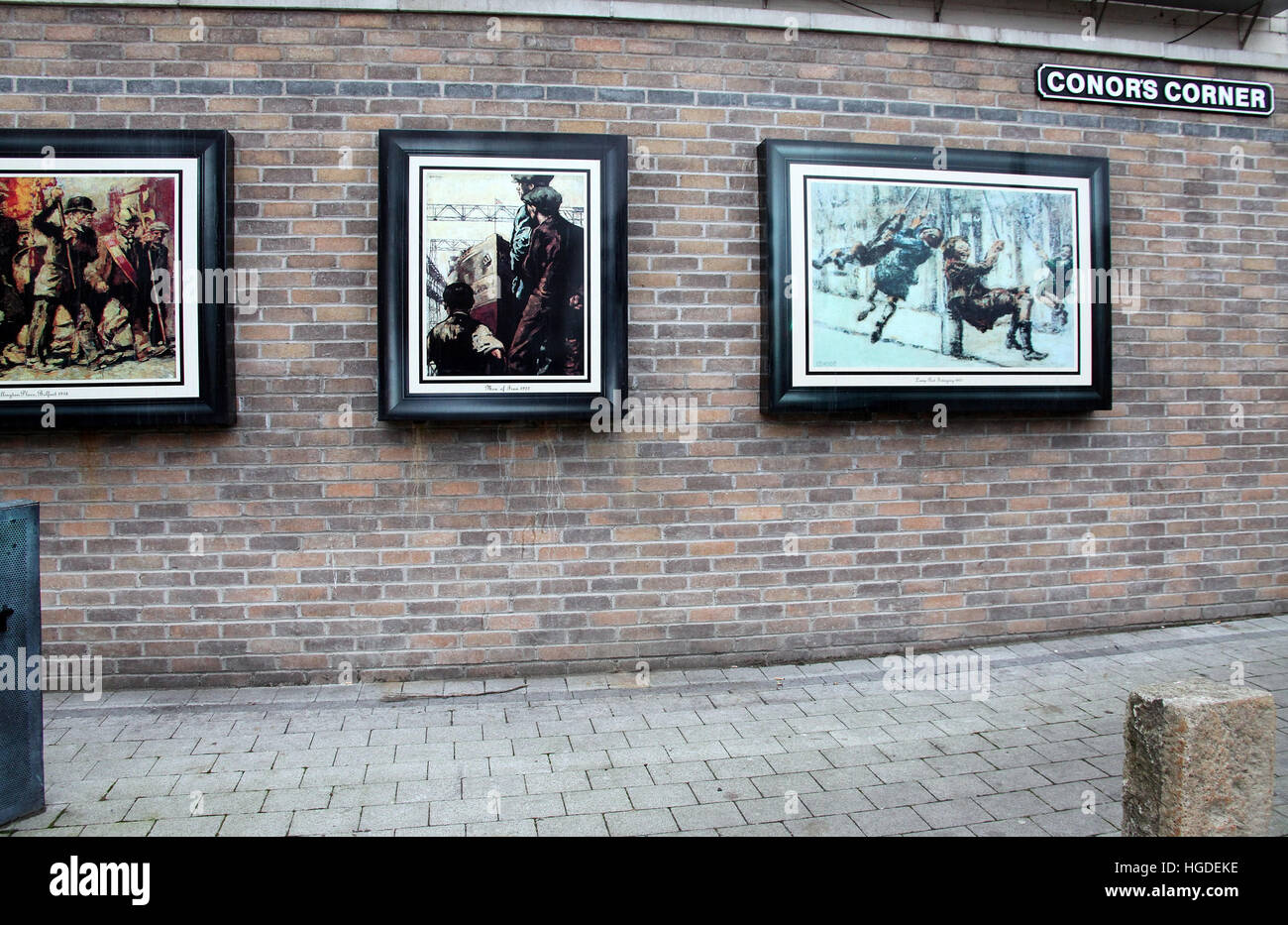 Conors Corner on the Shankill Road in west Belfast Stock Photo Alamy