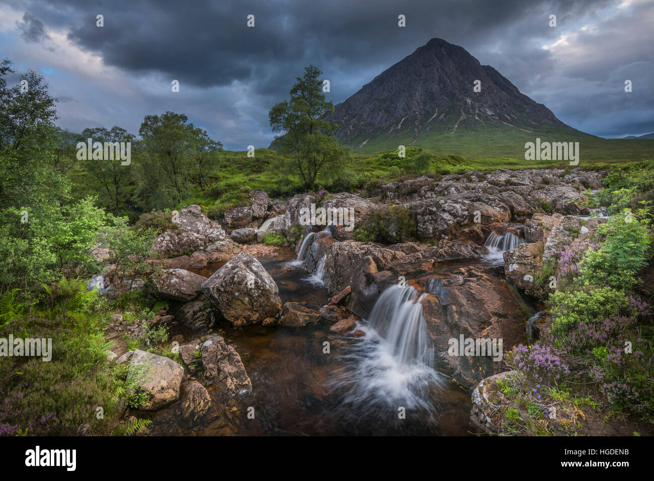 Europe, United Kingdom, Scotland, Glen Coe, Glen Etive, Stock Photo