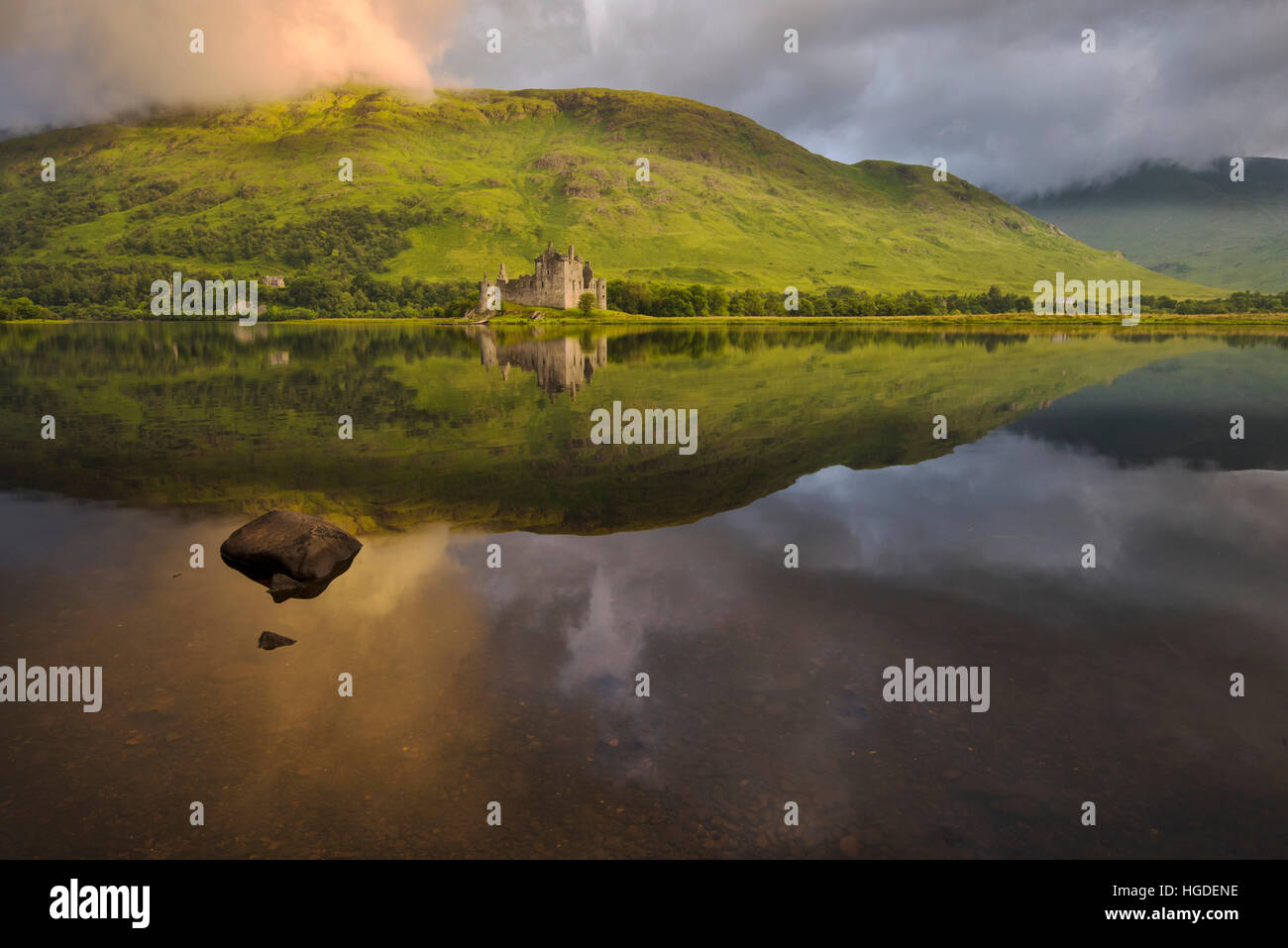 UK, Scotland, Argyll, Loch Awe, Kilchurn Castle Stock Photo