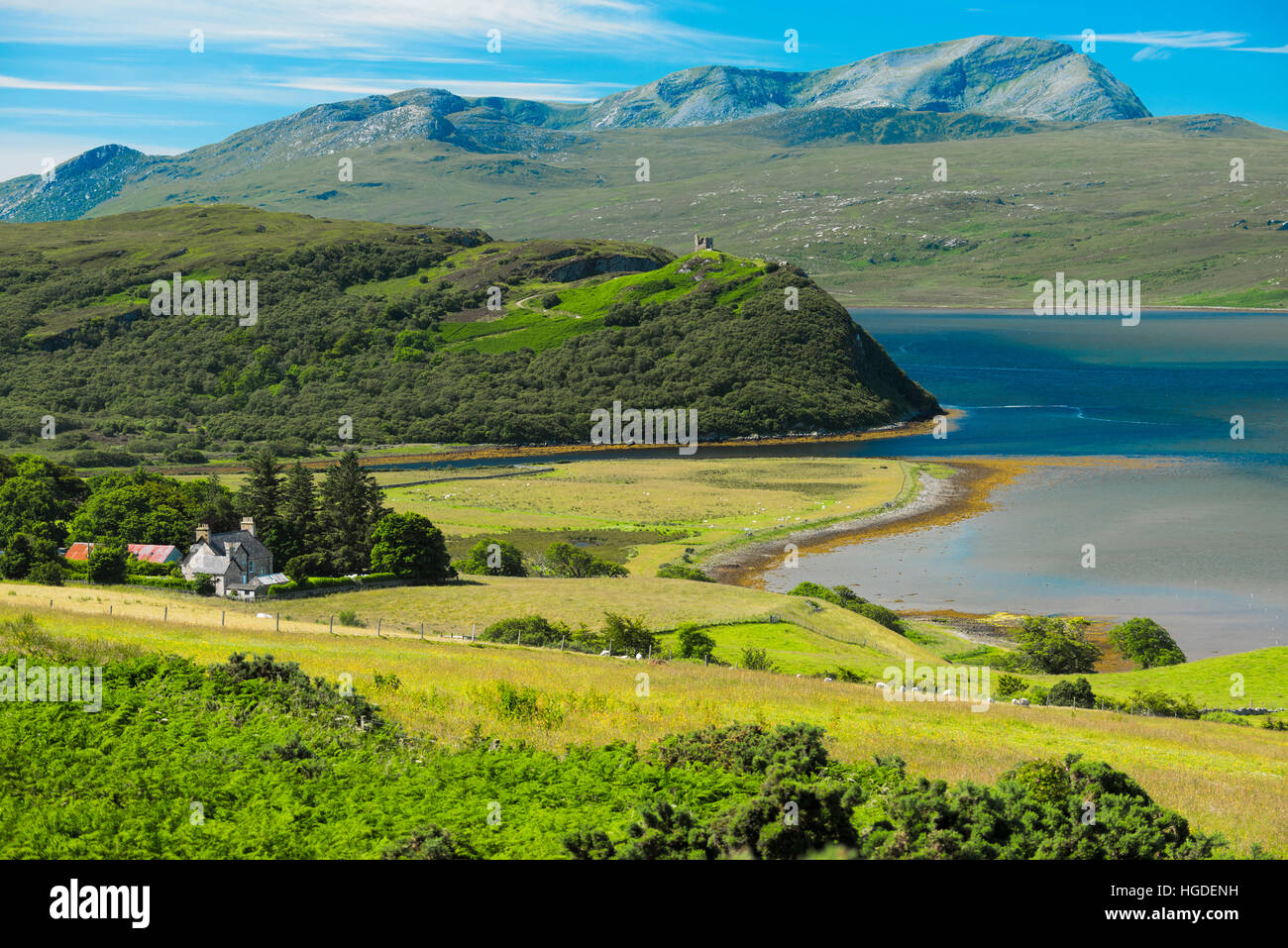 Scotland, Highlands, Tongue, Castle Varrich Stock Photo Alamy