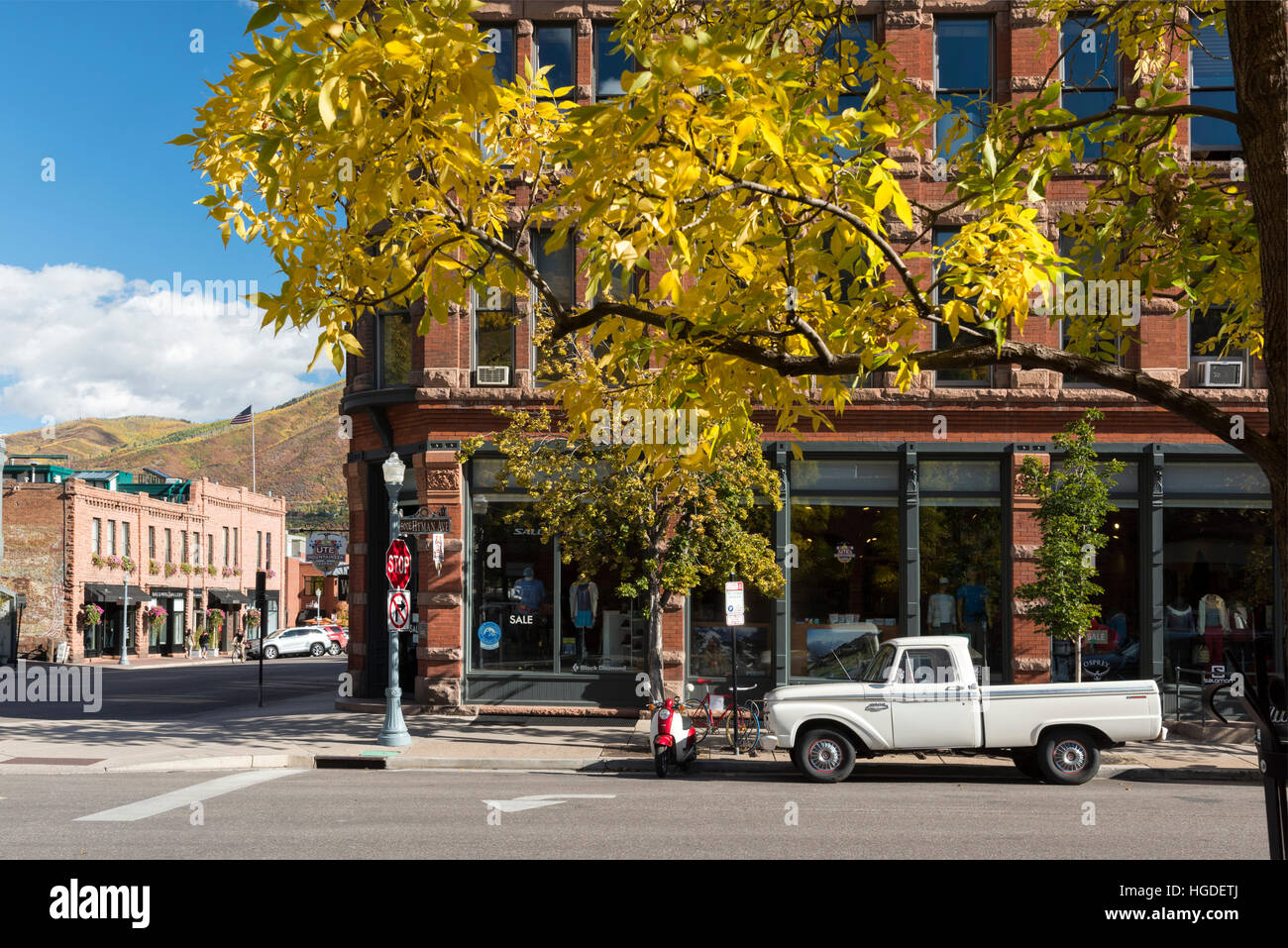 Colorado, Rockies, Aspen, downtown aspen Stock Photo