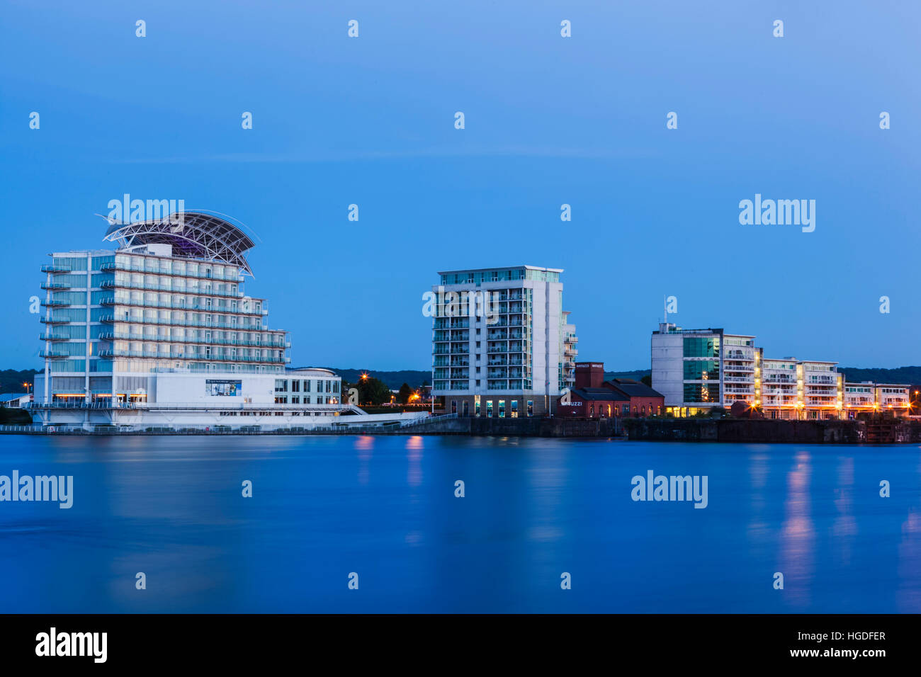 Wales, Cardiff, Cardiff Bay, St David's Hotel and Waterfront Apartments