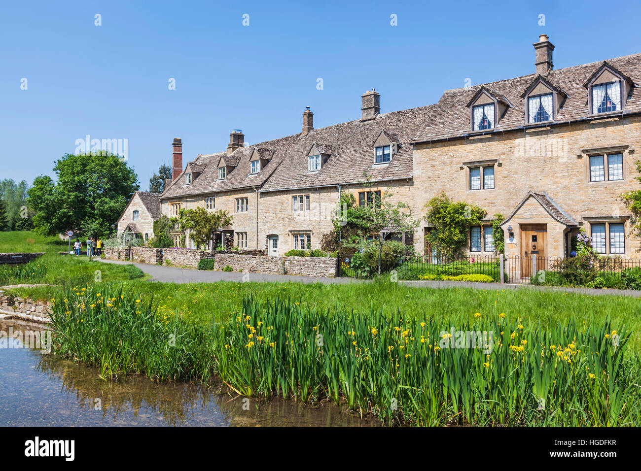 England, Gloucestershire, Cotswolds, Lower Slaughter Stock Photo
