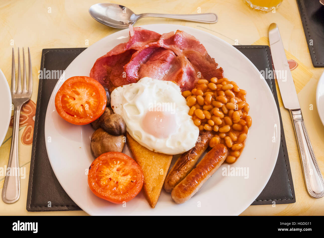 England, London, Traditional English Breakfast Stock Photo - Alamy