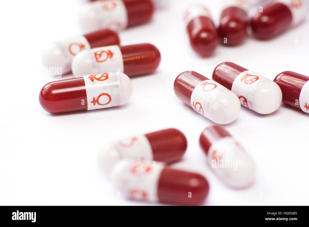 Red Pill White Pills Stock Photos Red Pill White Pills Stock