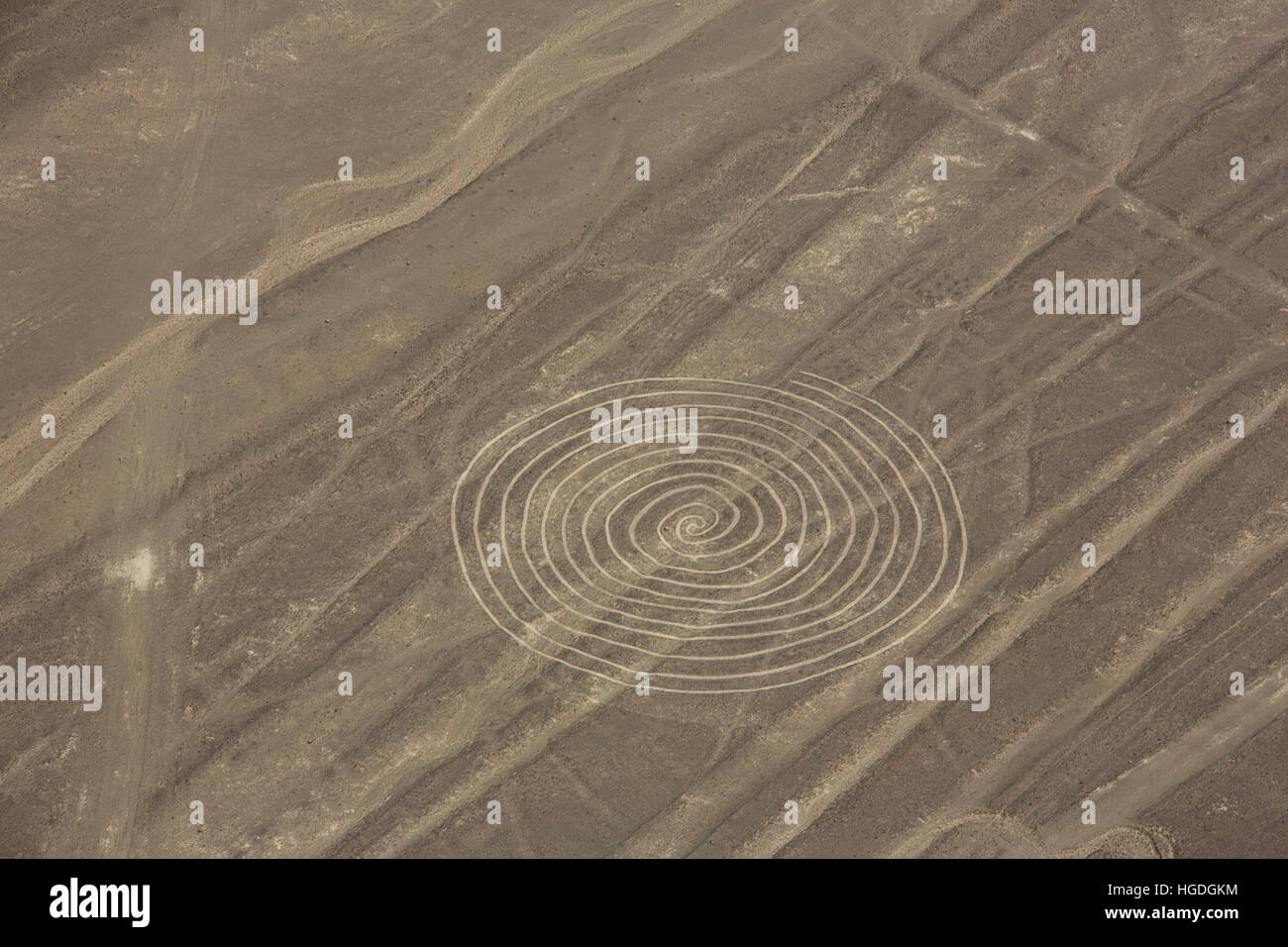 Mysterious lines near Nasca, Stock Photo